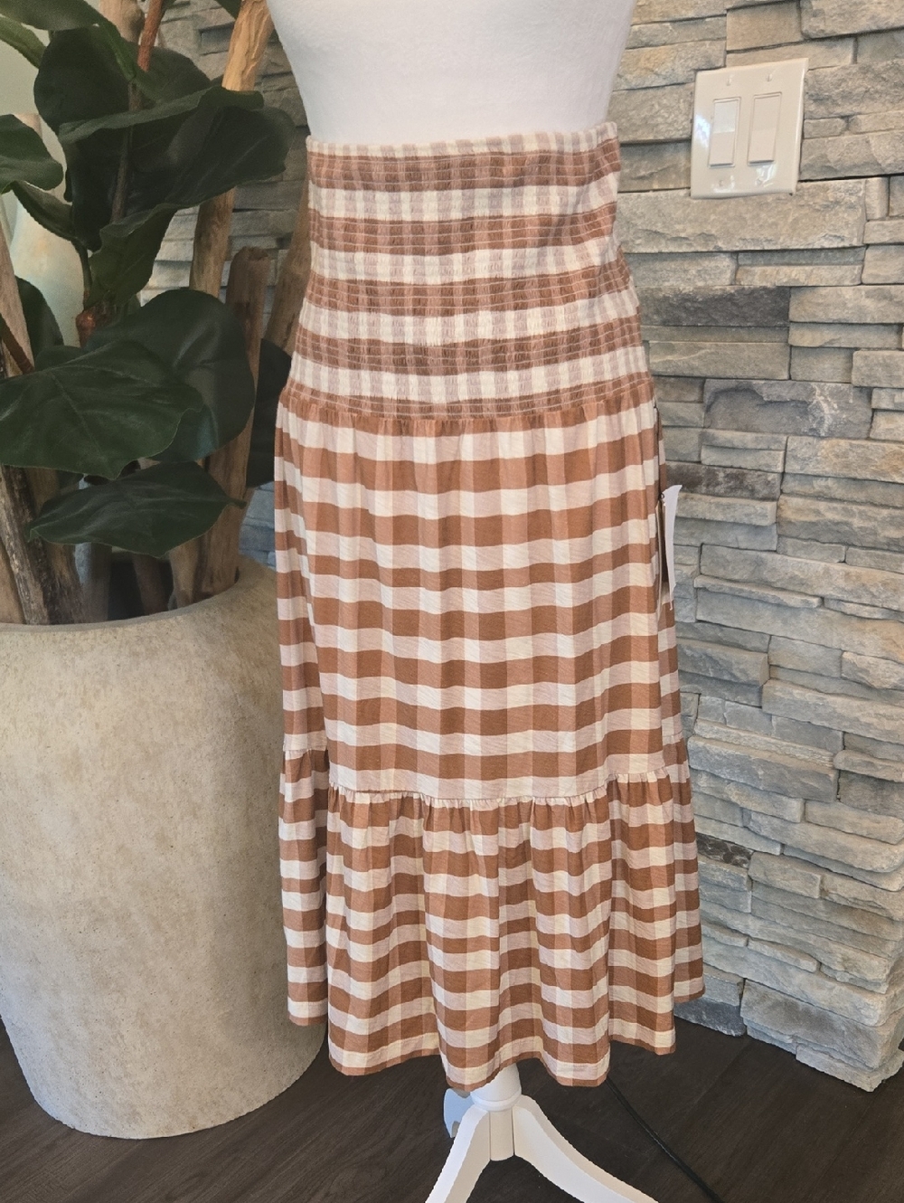 Nation LTD - Nyla Smocked Midi Skirt in Picnic
